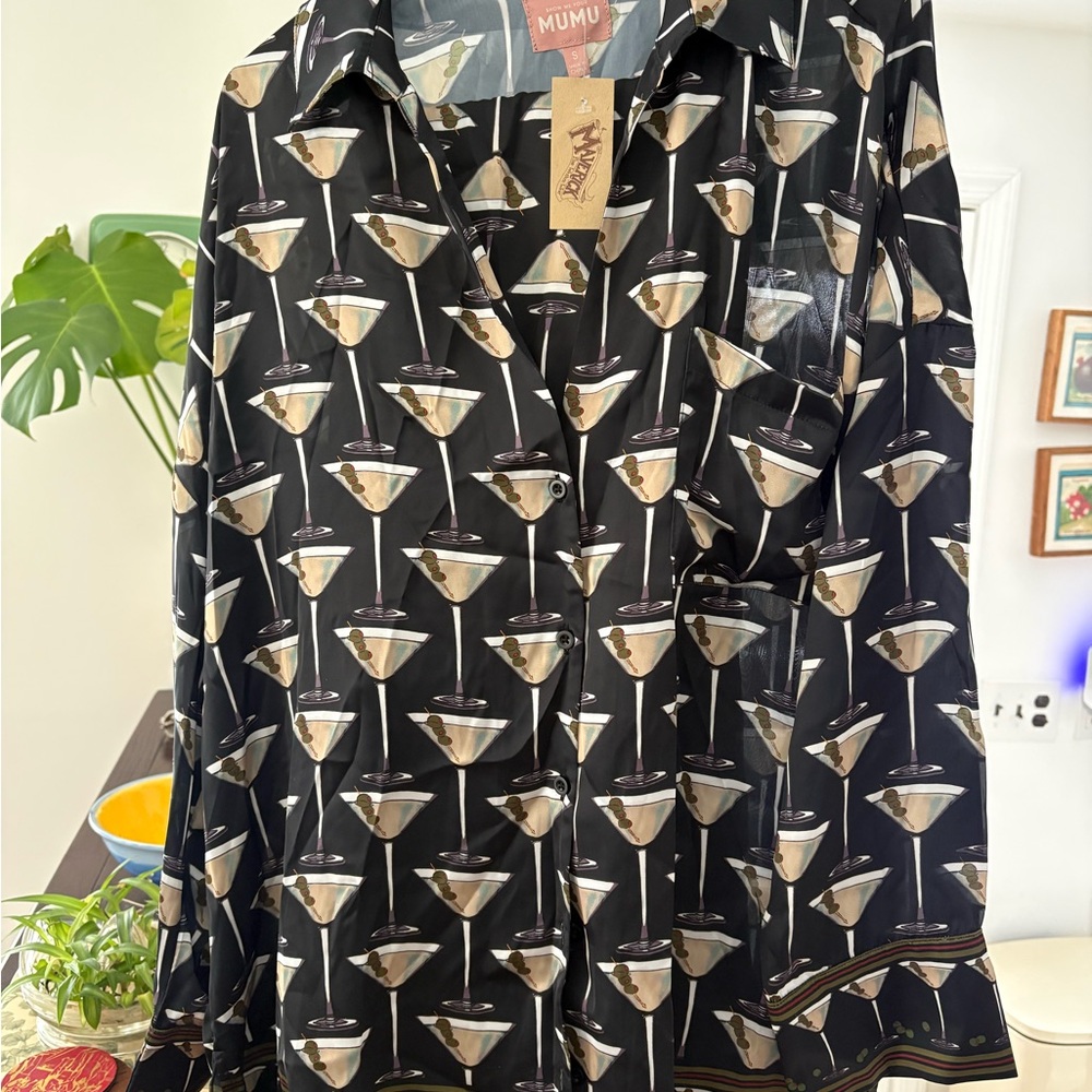 Martini Print Woman’s Pajama Set